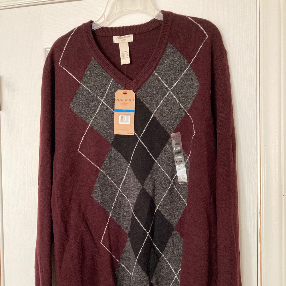 Dockers Argyle mens sweater